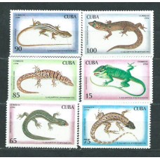 Cuba - Correo 1994 Yvert 3412/7 ** Mnh Fauna reptiles