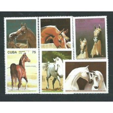 Cuba - Correo 1995 Yvert 3455/60 ** Mnh Fauna caballos