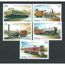 Cuba - Correo 1997 Yvert 3682/6 ** Mnh Trenes