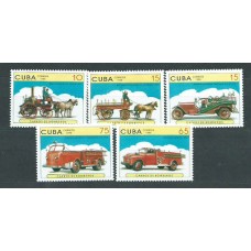 Cuba - Correo 1998 Yvert 3700/4 ** Mnh Vehículos de bomberos