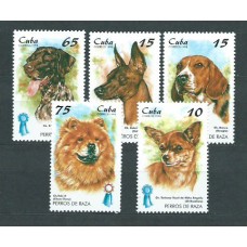 Cuba - Correo 1998 Yvert 3708/12 ** Mnh Fauna perros