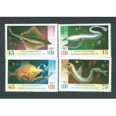 Cuba - Correo 1998 Yvert 3718/21 ** Mnh Fauna marina