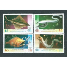 Cuba - Correo 1998 Yvert 3718/21 ** Mnh Fauna marina