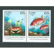 Cuba - Correo 1998 Yvert 3723/4 ** Mnh Fauna marina