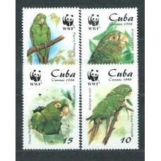 Cuba - Correo 1998 Yvert 3749/52 ** Mnh Fauna WWF