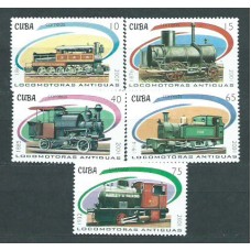 Cuba - Correo 2001 Yvert 3919/23 ** Mnh Trenes