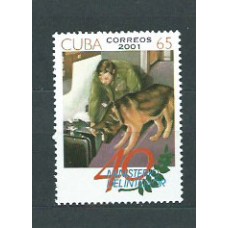 Cuba - Correo 2001 Yvert 3936A ** Mnh Fauna perros
