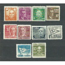 Cuba - Correo 1953 Yvert 397/401+A.90/3 ** Mnh Personajes
