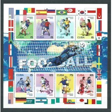 Cuba - Correo 2002 Yvert 3996/4003 Minihoja ** Mnh Deportes fútbol