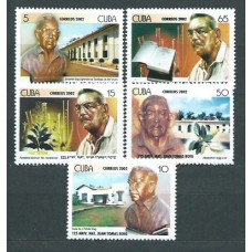 Cuba - Correo 2002 Yvert 4014/8 ** Mnh Juan Tomás Roig