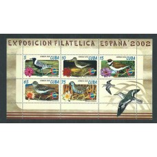Cuba - Correo 2002 Yvert 4020/4 Minihoja ** Mnh Fauna aves