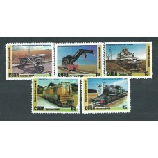 Cuba - Correo 2003 Yvert 4097/101 ** Mnh Trenes