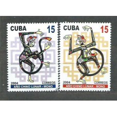 Cuba - Correo 2004 Yvert 4139/40 ** Mnh Año del mono