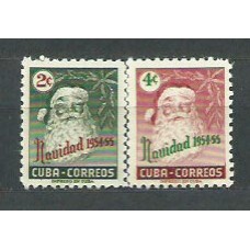 Cuba - Correo 1954 Yvert 417/8 * Mh Navidad