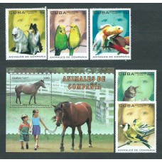 Cuba - Correo 2004 Yvert 4176/80+H.191 ** Mnh Fauna