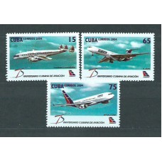 Cuba - Correo 2004 Yvert 4187/9 ** Mnh Aviones