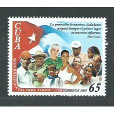 Cuba - Correo 2005 Yvert 4242 ** Mnh Seguridad social
