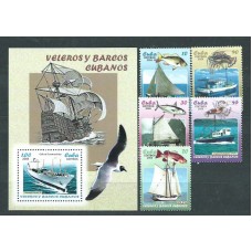 Cuba - Correo 2005 Yvert 4251/5+H.200 ** Mnh Barcos de pesca