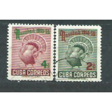 Cuba - Correo 1955 Yvert 431/2 usado Navidad