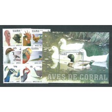 Cuba - Correo 2006 Yvert 4351/6+H.211 ** Mnh Fauna aves