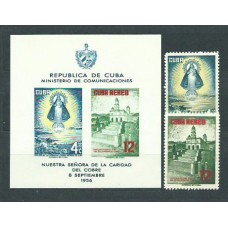 Cuba - Correo 1956 Yvert 441+A.148+H.15 * Mh Virgen de la Caridad