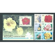 Cuba - Correo 2007 Yvert 4514/9+H.231 ** Mnh Flores