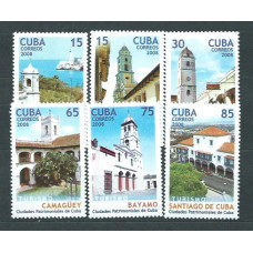 Cuba - Correo 2008 Yvert 4567/72 ** Mnh Ciudades cubanas