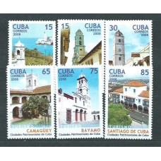 Cuba - Correo 2008 Yvert 4567/72 ** Mnh Ciudades cubanas