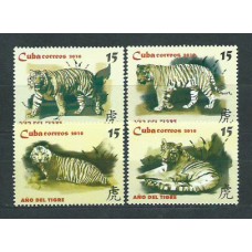 Cuba - Correo 2010 Yvert 4812/5 ** Mnh Fauna tigres