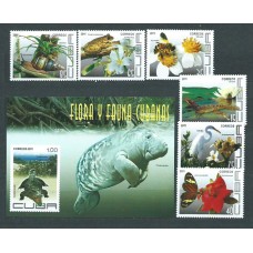 Cuba - Correo 2011 Yvert 4959/64+H.281 ** Mnh Fauna y flora