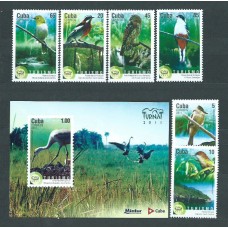 Cuba - Correo 2011 Yvert 5013/18+H.287 ** Mnh Fauna aves