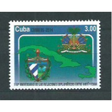 Cuba - Correo 2014 Yvert 5211 ** Mnh  Relaciones Diplomaticas Cuba-Haiti -