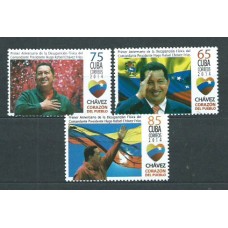 Cuba - Correo 2014 Yvert 5219/21 ** Mnh 1º aniversario Muerto de Hugo Chavez