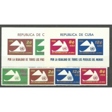 Cuba - Correo 1961 Yvert 554/5+A.230/1+H.19/20 ** Mnh ONU