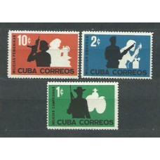 Cuba - Correo 1962 Yvert 585/7 ** Mnh