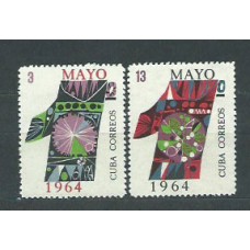 Cuba - Correo 1964 Yvert 710/1 ** Mnh Fiesta del trabajo