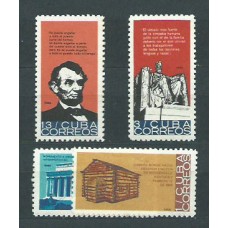Cuba - Correo 1965 Yvert 835/8 * Mh Abraham Lincoln