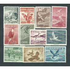 Cuba - Aereo 1956 Yvert 135/45 ** Mnh Fauna aves