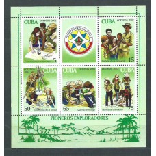Cuba - Hojas 2002 Yvert 170 ** Mnh Scoutismo