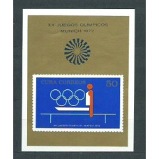 Cuba - Hojas 1972 Yvert 37 ** Mnh Olimpiados de Munich