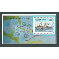 Cuba - Hojas 1982 Yvert 71 ** Mnh Barcos