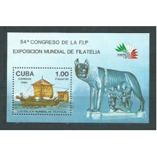 Cuba - Hojas 1985 Yvert 90 ** Mnh Barcos