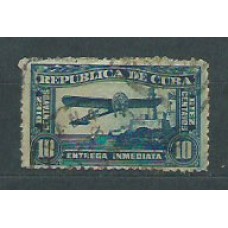 Cuba - Urgente Yvert 5 usado Avión