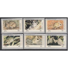 Australia - Distribuidores Yvert 18/23 ** Mnh Fauna