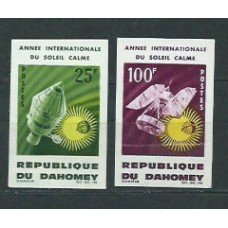 Dahomey - Correo Yvert 216/7 Sin dentar * Mh Astro