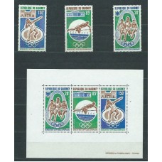 Dahomey - Aereo Yvert 166/8+H.19 ** Mnh  Olimpiadas de Munich