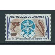 Dahomey - Aereo Yvert 204 ** Mnh  Deportes esqui