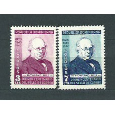 Dominicana - Correo 1940 Yvert 334/5 ** Mnh Rowland Hill