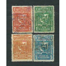 Dominicana - Correo 1895 Yvert 78/81 usado  Escudos