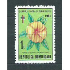 Dominicana - Beneficencia Yvert 59 ** Mnh Flores